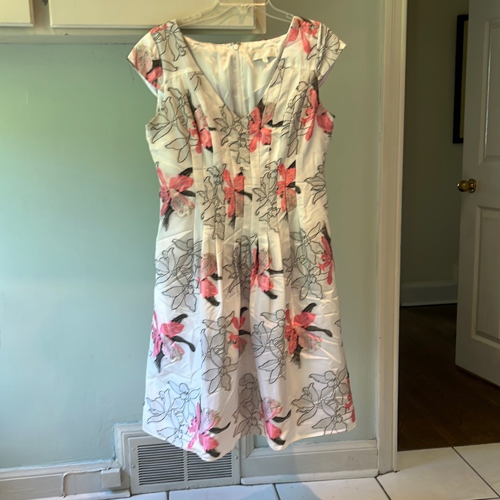 COPY - Mikael Achal Floral Fully Lined Flower Pattern Summer Dress